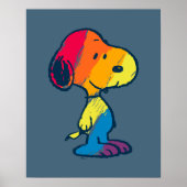 Rainbow Snoopy Poster (Voorkant)