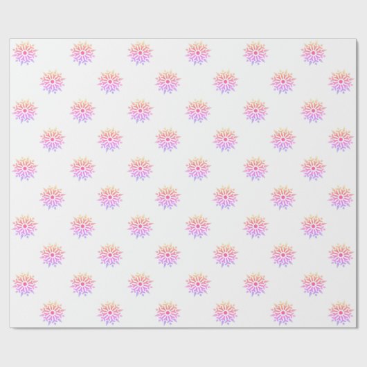 Rainbow Snowflake Cadeaupapier (Vlak)