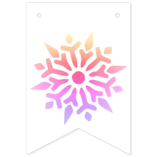 Rainbow Snowflake Vlaggetjes (Tweede vlag)