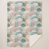 Rainbow Snuggle Blanket Soft Gift for Young Hearts Sherpa Deken (Voorkant)