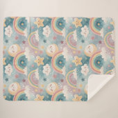 Rainbow Snuggle Blanket Soft Gift for Young Hearts Sherpa Deken (Voorkant (horizontaal))