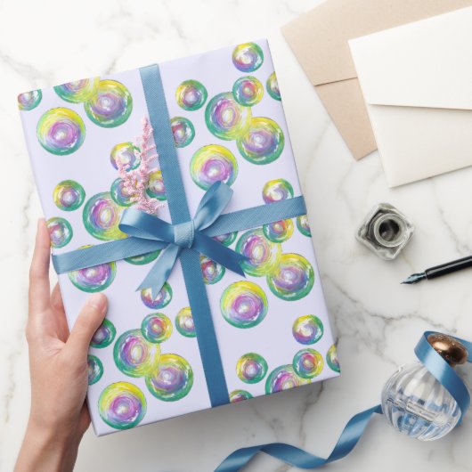 Rainbow Soap Bubbles Bubble Wand Zomerplezier Cadeaupapier (Geschenken)