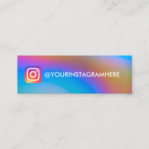 RAINBOW SOCIALE MEDIA COLOR GRADIENT Instagram Mini Visitekaartje