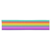 RAINBOW soft Stripes Pattern + jouw idee Korte Tafelloper (Horizontaal)