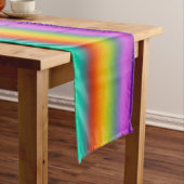 RAINBOW soft Stripes Pattern + jouw idee Korte Tafelloper (Voorbeeld)