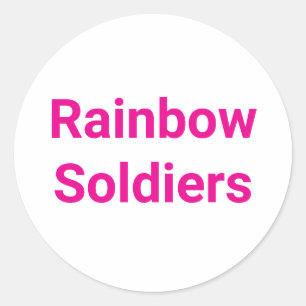 Rainbow Soldiers Hankamer Artjunkhaus Sweet Love Ronde Sticker