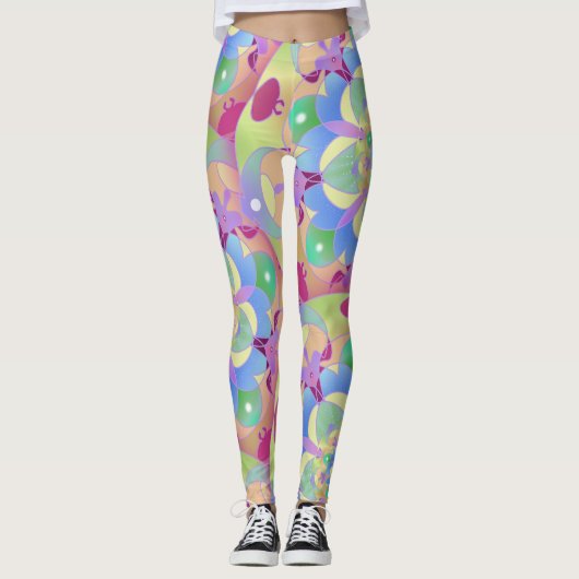 Rainbow Song Mandala Leggings (Devant)