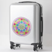 Rainbow Song Mandala Sticker (Koffer)