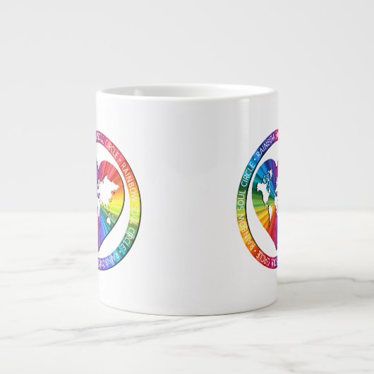 Rainbow Soul Circle Extra Grote Beker (Voorkant)