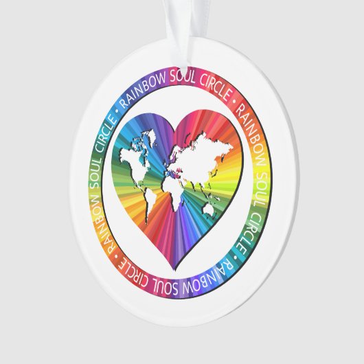 Rainbow Soul Circle Ornament (voorkant)