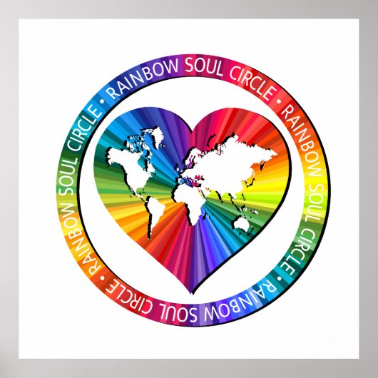 Rainbow Soul Circle Poster (Voorkant)