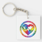 Rainbow Soul Circle Sleutelhanger (Voorkant)