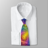 Rainbow Space Nebulaire Abstracte Kosmos Sterren Stropdas (Gebonden)