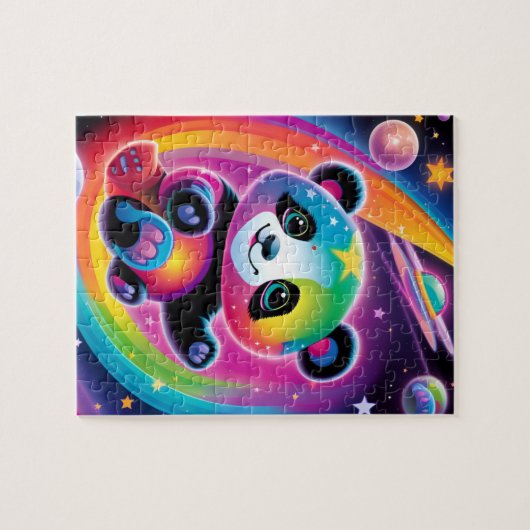 Rainbow Space Panda Puzzel (Horizontaal)