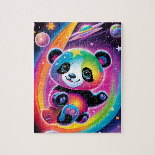 Rainbow Space Panda Puzzel (Verticaal)