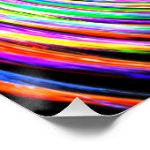 Rainbow Spark Swirl Poster parfait (Coin)