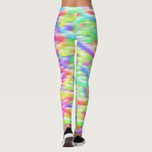 Rainbow sparkle bubbles leggings (Achterkant)