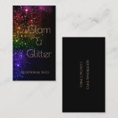 Rainbow Sparkle Carte de visite 2 (Devant / Derrière)