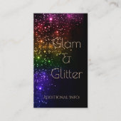 Rainbow Sparkle Carte de visite 2 (Devant)