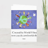 Rainbow Sparkle LGBT Christmas Kaart (Achterkant)