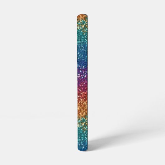 Rainbow Sparkle Metallic Elegant gepersonaliseerd Samsung Galaxy Hoesje (Linkerkant)