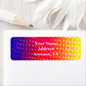 Rainbow Sparkle Pattern Etiket (Insitu)