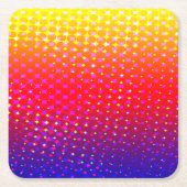 Rainbow Sparkle Pattern Vierkante Kartonnen Onderzetter (Voorkant)