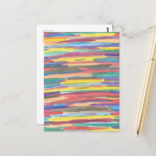 Rainbow Spectrum Abstracte Art Print Briefkaart