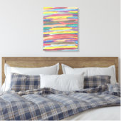 Rainbow Spectrum Art Abstracte Canvas Print (Insitu (Slaapkamer))