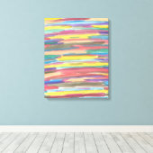 Rainbow Spectrum Art Abstracte Canvas Print (Insitu (Houten vloer))