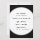 Rainbow Spectrum Music Notitie Uitnodiging (Achterkant)