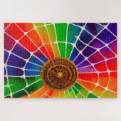 Rainbow Spider Web Legpuzzel (Horizontaal)