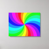 RAINBOW SPIRAAL CANVAS AFDRUK (Voorkant)