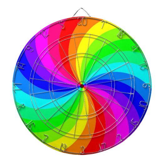 RAINBOW SPIRAAL DARTBORD (Voorkant)
