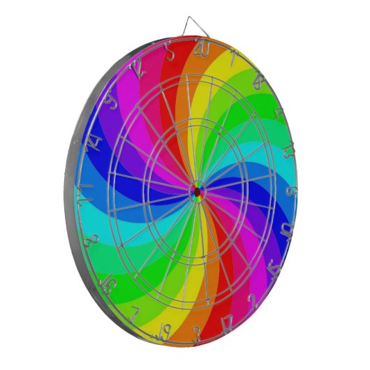 RAINBOW SPIRAAL DARTBORD (Voorkant Links)