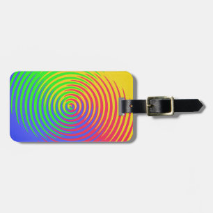Rainbow Spiral Bagagelabel
