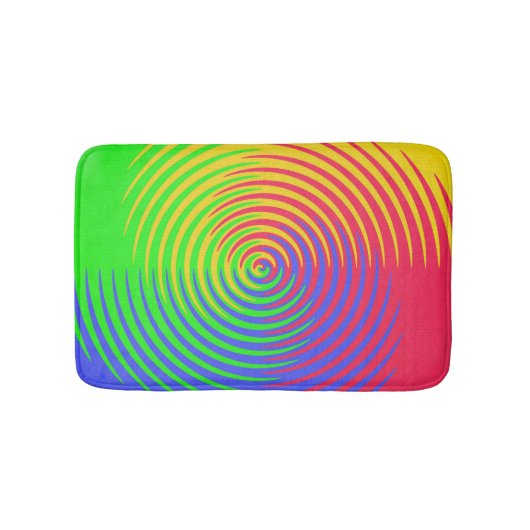 Rainbow Spiral Bath Mats Badmat (Voorkant)