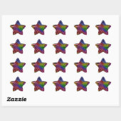 Rainbow Spiral Design : Sticker étoile (Feuille)