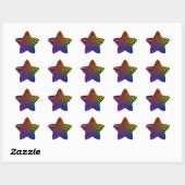 Rainbow Spiral Design : Sticker étoile (Feuille)