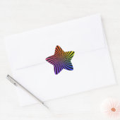 Rainbow Spiral Design : Sticker étoile (Enveloppe)