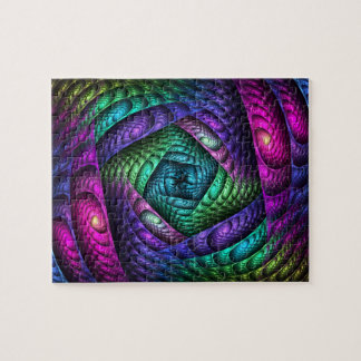 Rainbow Spiral Fractal Texture Legpuzzel