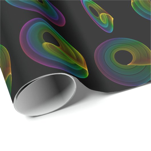 Rainbow Spiral Fractals Groot formaat Cadeaupapier (Rol Hoek)