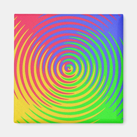 Rainbow Spiral Magnet Magneet (Voorkant)