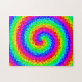 Rainbow Spiral Mosaic Tegel Legpuzzel (Horizontaal)
