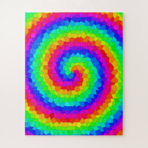 Rainbow Spiral Mosaic Tegel Legpuzzel