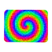 Rainbow Spiral Mosaic Tegel Magneet (Horizontaal)
