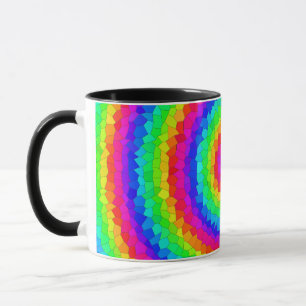 Rainbow Spiral Mosaic Tegel Mok