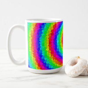 Rainbow Spiral Mosaic Tile Koffiemok