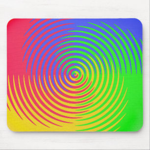 Rainbow Spiral Mousepad Muismat
