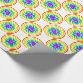 Rainbow Spiral Pattern Cadeaupapier (Hoek)